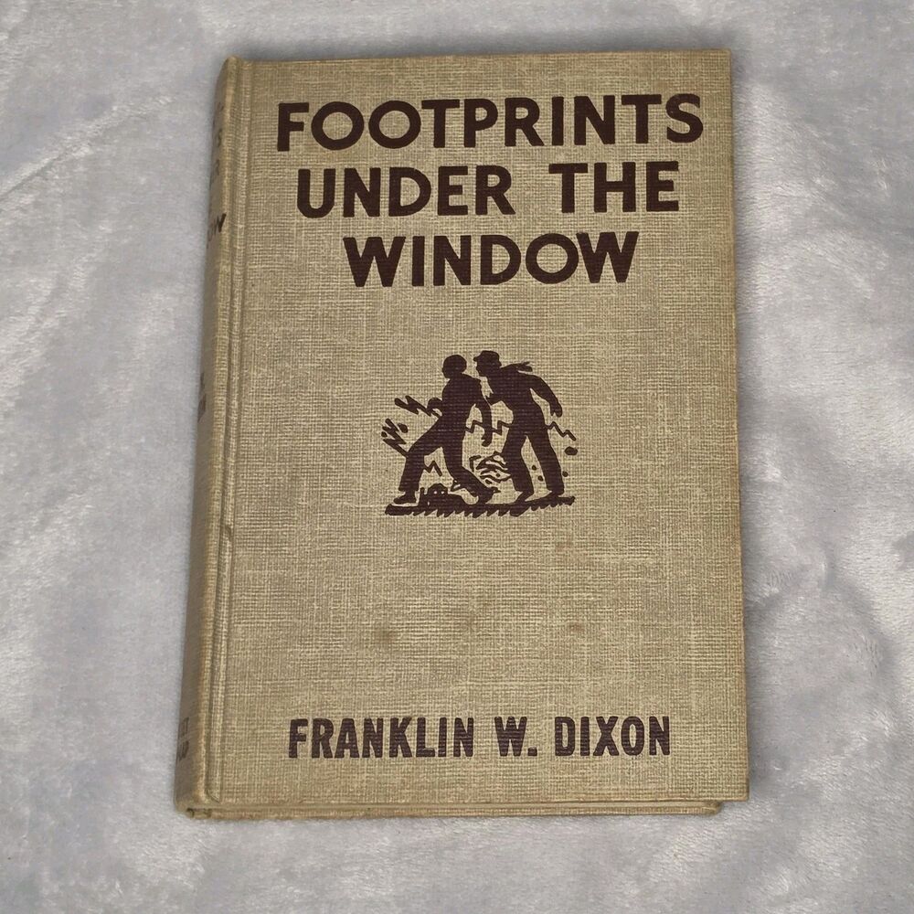 Hardy Boys Footprints Under the Window Franklin W Dixon HC Book Vintage